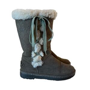 Bearpaw Women's Winter Boots Real Fur Size 7